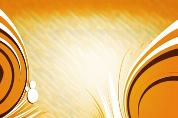 Poster - Abstract yellow background with smooth lines