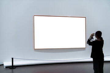 Wall Mural - blank frame in gallery