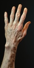 Poster - A close-up view of a person's hand holding an object. This versatile image can be used in various contexts.