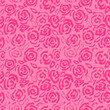 Grunge Distressed Ink Roses Pink Pattern.
