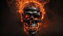 Skull In Fire
