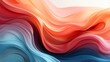 An abstract painting of vibrant peach hues cascading in a colorful wave, evoking a sense of fluidity and wild emotion in its vibrant colorfulness