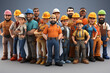 © Robin - 3D caracter cartoon Construction People