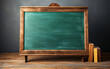 Empty vintage blackboard
