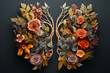 © ALL YOU NEED studio - creative lungs shape with flowers and leaves . world tuberculosis day, world no tobacco day, lung cancer, Pulmonary hypertension, Pneumonia, copd, eco air pollution, organ donation, respiratory
