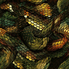 Aufkleber - Snakeskin Serpent Pattern