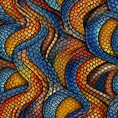 Aufkleber - Snakeskin Serpent Pattern