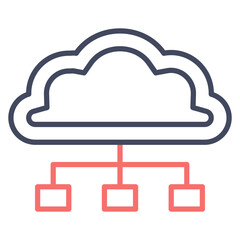 Sticker - Cloud Connection Icon