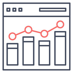 Poster - Website Bar Graph Icon