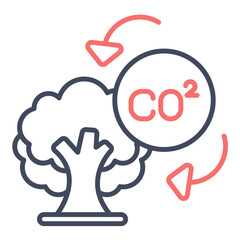 Wall Mural - CO2 Icon