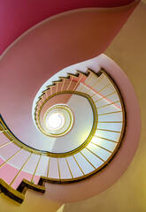 Poster - spiral staircase - indoors - photo