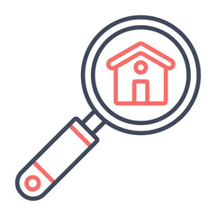 Canvas Print - Search Property Icon