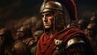 Historic roman army created with Generative AI