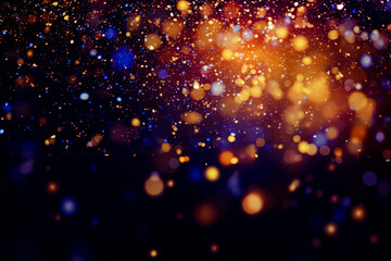 Poster - Abstract particles or glitter background.