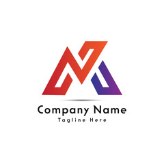 M letter creative logo design icon