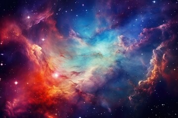 Wall Mural - cloud nebula in outer space