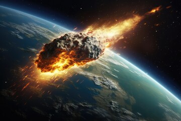 Wall Mural - Asteroid due to hit the earth