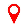 © Kagan Kaya - Red Location Pointer Pin or You Are Here Marker Hotspot Symbol Sign Icon. Vector Image.
