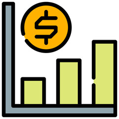 Wall Mural - Up Statistic Icon