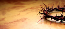 Crown Of Thorns Of Jesus With Copy Space