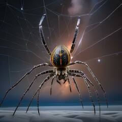 Wall Mural - An immense cosmic spider, its web connecting distant galaxies, waiting to capture interstellar prey2