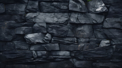 Poster - Dark stone background, stone texture. generative AI.