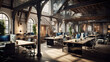 Blend of tradition and innovation in futuristic co-working space