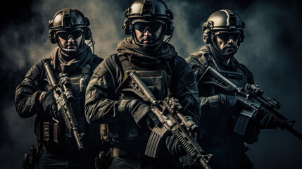 Wall Mural - A Special Forces team