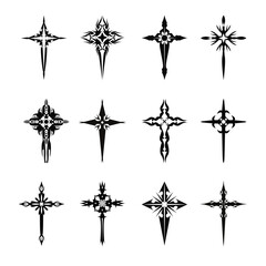 Sticker - set of cross