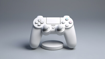 3d minimal joystick. game controller. video game entertainment.