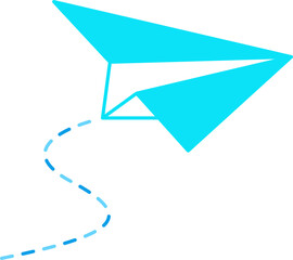 Sticker - Paper Plane Illustration 
