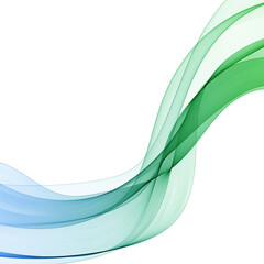 Poster - modern abstract green blue wave. vector pattern. eps 10