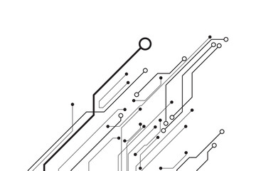 Poster - Abstract futuristic circuit board Illustration, Circuit board with various technology elements. Circuit board pattern for technology background. Vector illustration