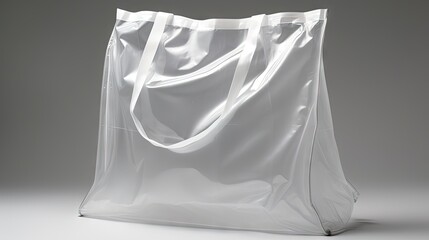 Aufkleber - White background with shadow and clipping path for plastic bag