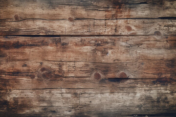 Wall Mural - texture of old cracked wood with knots, generative AI