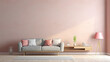 Contemporary Muted Pastels: Soft Home Interior Backdrop, Mockup Style, Template