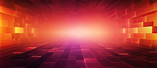 Poster - abstract light technology background for computer graphics and business on a colorful pixelated mosa
