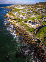 Sticker - Aerial view of Hermanus coast, in Western Cape, South Africa