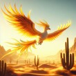 Phoenix fire bird background