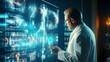 © Zubenko Oleksii - Doctor online, online medical communication network with patient, Online medical consultation, Doctor through the phone, Medicine technology - Generated by Generative AI
