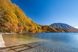 Fototapeta Sawanna - 中禅寺湖と男体山（紅葉）