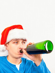 Canvas Print - Young Man with a Beer