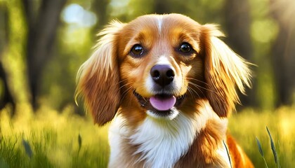 Wall Mural - Portrait of a golden retriever