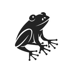 Wall Mural - frog logo template Isolated. Brand Identity. Icon Abstract Vector graphic