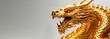 china golden dragon, traditional chinese dragon, happy new year 2024 , year of dragon, background banner with copy space for text, Chinese zodiac symbol, Lunar new year concept.