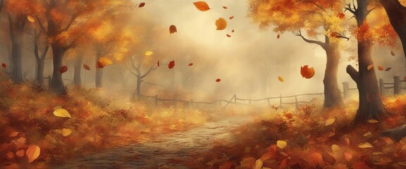 Sticker - autumn wallpaper