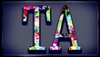 © leopold - Double letter signature TA in an unique design named Painter rough