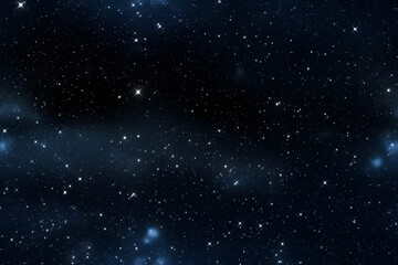 Wall Mural - seamless texture and full-frame background of starry night sky and outer space. neural network gener