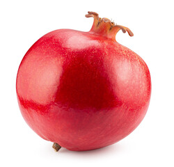 Wall Mural - whole pomegranate isolated on the white background. Clipping path