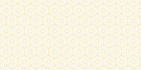 Abstract simple geometric vector seamless pattern with gold line texture on white background. Light modern simple wallpaper, bright tile backdrop, monochrome graphic element